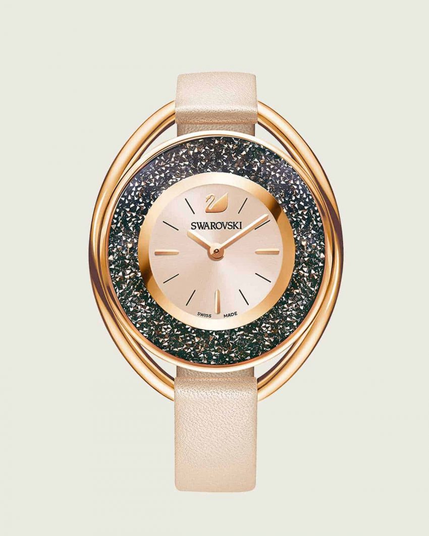 Swarovski Crystalline Oval Watch 5296319 37x43mm 5ATM