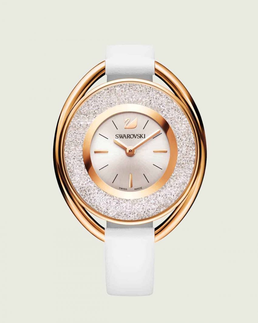 Swarovski Crystalline Oval Watch 5230946 37x43mm 5ATM