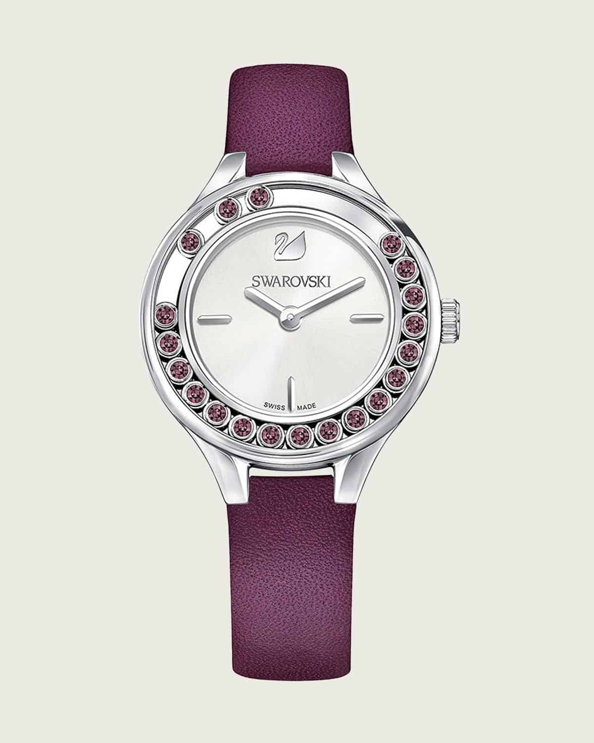 Đồng hồ Swarovski màu tím bản Lovely Crystals Mini Watch 5295331