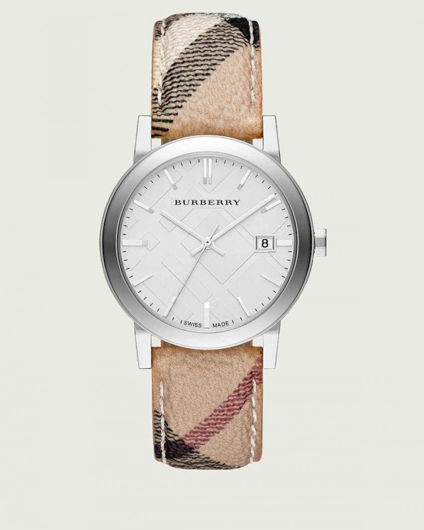 Đồng hồ dây da Burberry BU9025 nam size mặt nhỏ 38mm