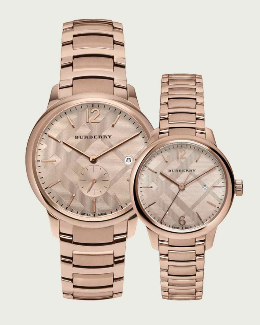 Đồng hồ đôi Burberry BU10013-BU10116 mạ vàng hồng ở Store Việt Nam