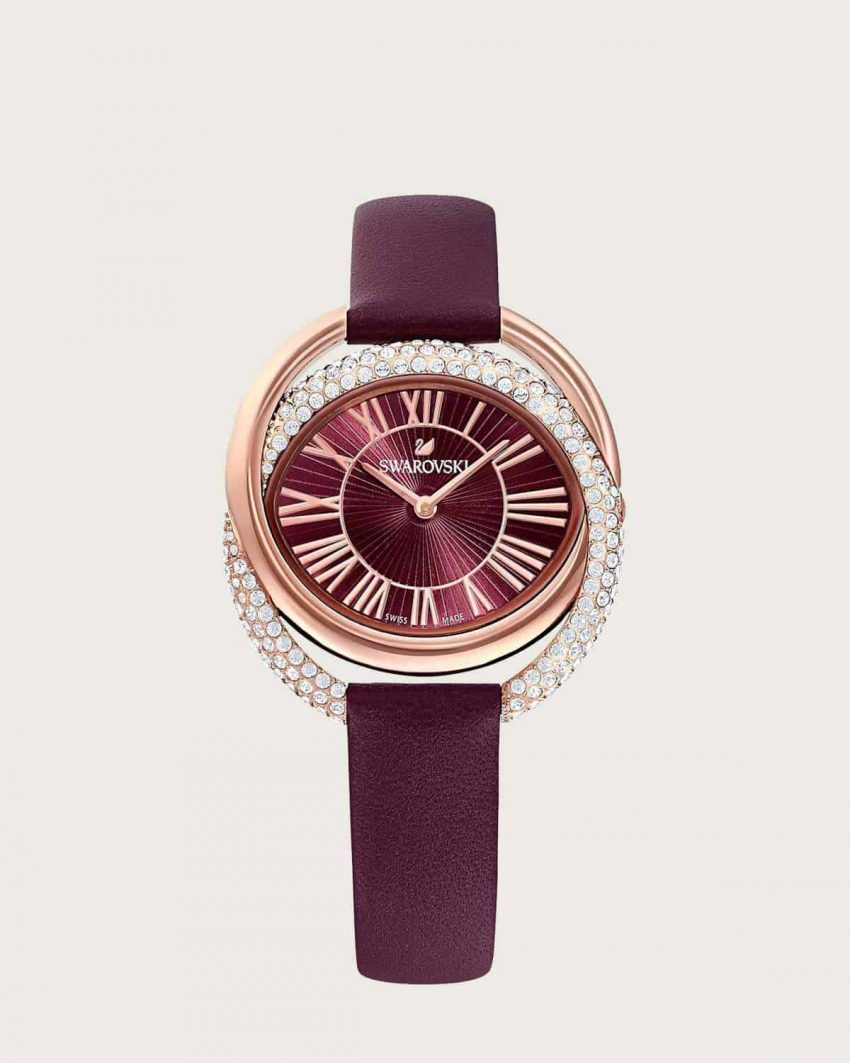 Swarovski Duo Gold Watch 5484379 28x33mm 5ATM