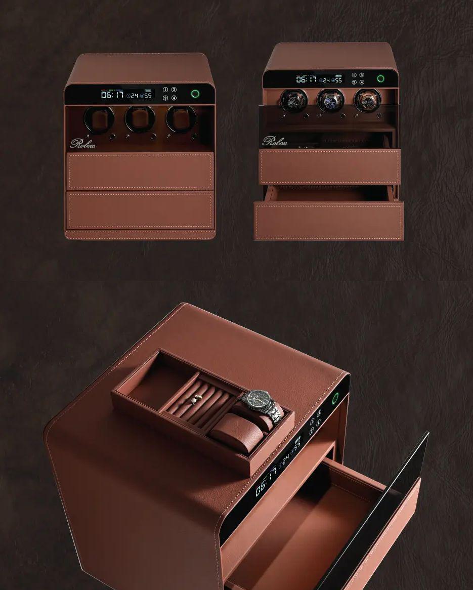 Hộp đựng đồng hồ cơ 3 xoay Robox RB23001 - Thiết kế sang trọng.