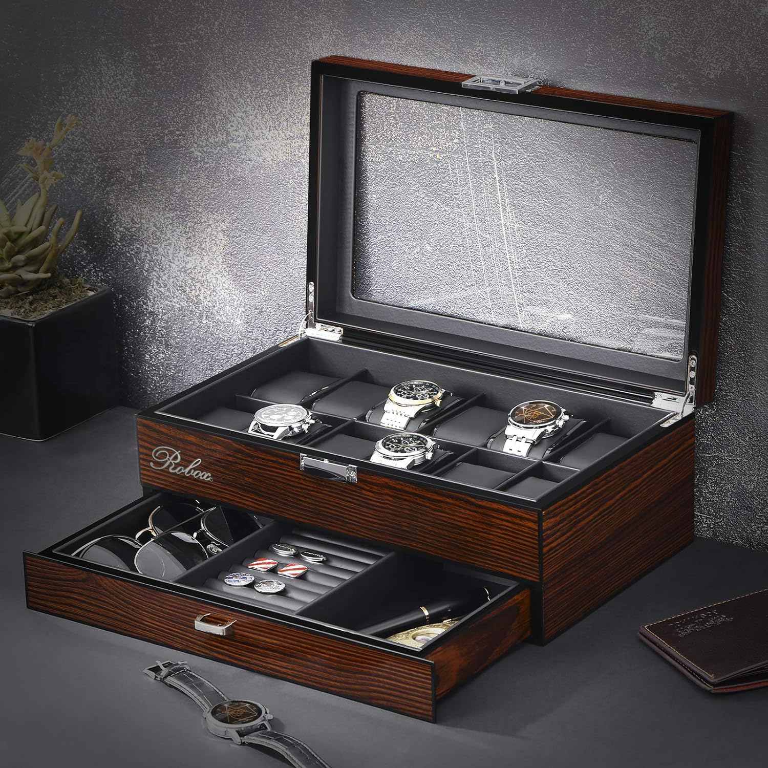 Lời khuyên khi chọn mua hộp đựng đồng hồ và mắt kính Robox.